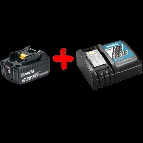Makita DC18RC (191A24-4) + BL1830B Акумулятор Li-ion + швидкозарядний пристрій 99-00014260 фото