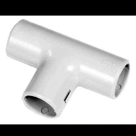Труба (37-20002-020) гладкая тройник разборной IP40 &Oslash;20 (37-20002-020) 99-00005662 фото