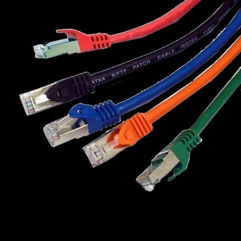Патч-корд S/FTP L&W ELECTRONICAL 1 м, кат. 6А, синий, LW 99-00006955 фото