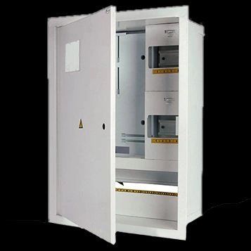E.NEXT e.mbox.stand.w.f3.24.z Шафа металевий, під 3-ф. лічильник, 24 мод., що вбудовується, з замком 99-00015733 фото