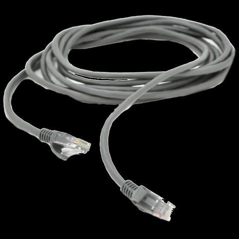 Патч-корд RITAR литий, UTP, RJ45, Cat.5e, 1m, сірий, Cu (мідь) Q500(PCR-CU/1G) 99-00005435 фото