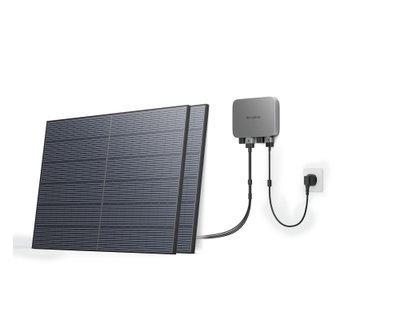 Комплект енергонезалежності EcoFlow PowerStream - мікроінвертор 600W + 2 x 400W стаціонарні сонячні панелі EFPowerStreamMI-EU-600W/ZPTSP300-2-AKIT-4/EFL-SuperFlatMC4Cable фото