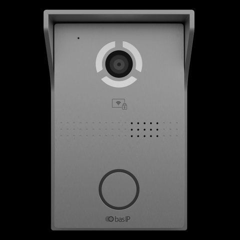 Bas-IP&nbsp;AV-03BD&nbsp;silver IP-виклична панель зі зчитувачем UKEY для IP-домофонів 99-00009104 фото