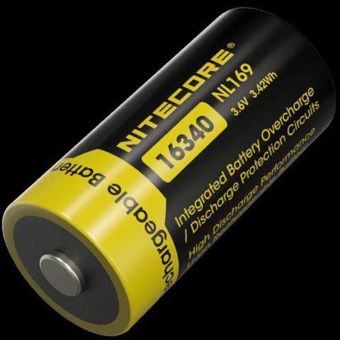 Nitecore NL169 Li-Ion CR123A 3.6V (950mAh) Аккумулятор литиевый 99-00018196 фото