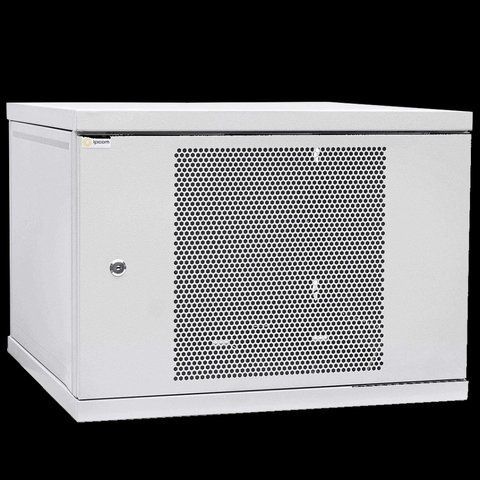 IPCOM 12U 600x600 Шкаф телекоммуникационный дверь перфорация (серая) 99-00017730 фото