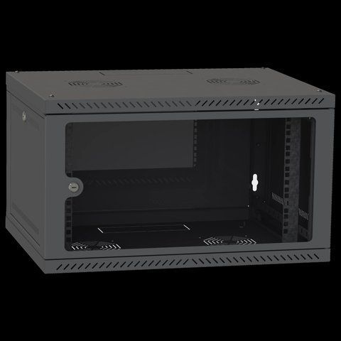 IPCOM СН-4U-060х035-ДС-9005 Шкаф телекоммуникационный стекло (RAL9005) 99-00019127 фото