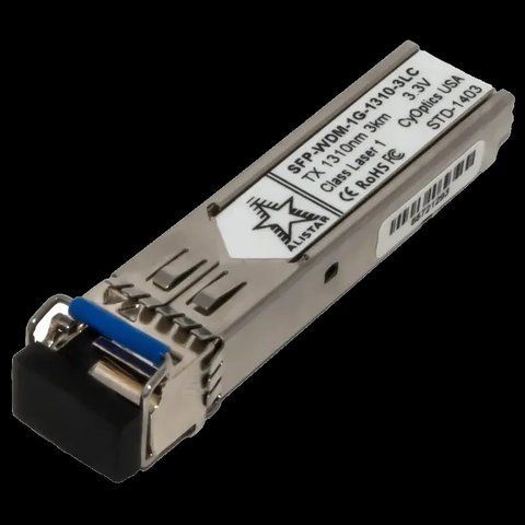 ALISTAR SFP-1G-BX-U-L03 SFP 1G 1SM WDM LC 3KM TX1310/RX1550nm DDM Модуль 99-00020843 фото