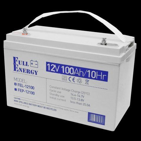 Full Energy FEL-12100 Акумулятор гелевий 12В 100 А&bull;год 99-00010375 фото