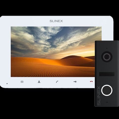 Slinex ML-17HD(Black) + SM-07MHD(White) Комплект&nbsp;відеодомофону 99-00014495 фото