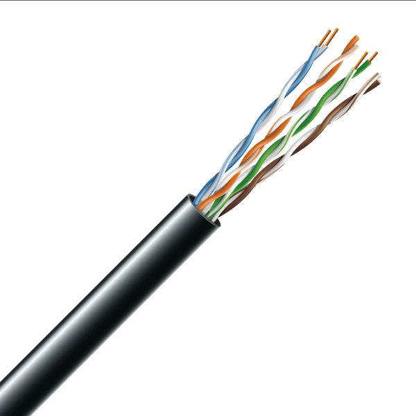 Cat. 5e U/UTP PE 4х2х24 AWG, (74269) бухта 305м. Кабель вита пара ЗЗКМ (UTP мідь наружний) 99-00006869 фото