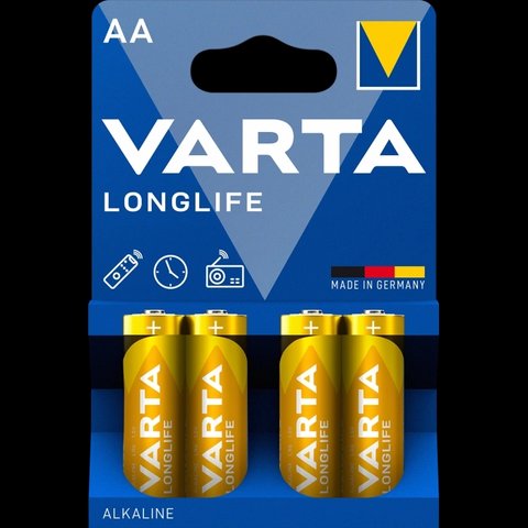 VARTA LONGLIFE AA BLI 4 ALKALINE Батарейка 99-00009615 фото