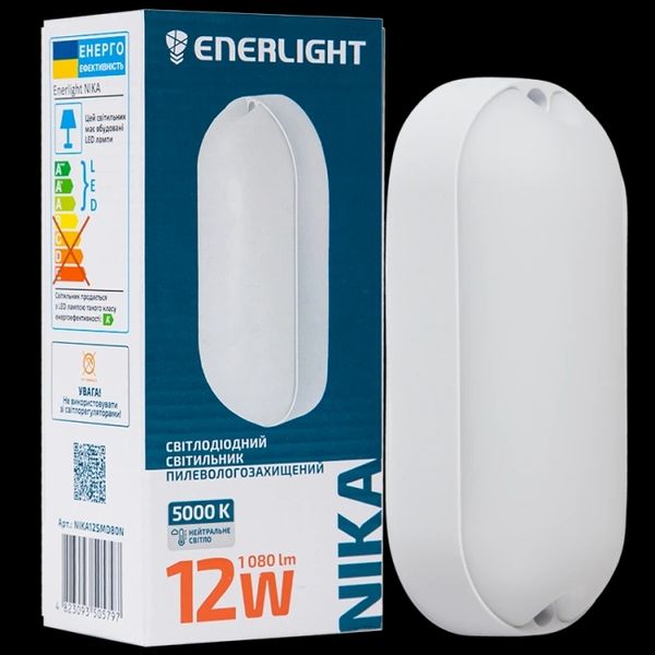 ENERLIGHT NIKA Светильник светодиодный 12Вт 5000К IP65 99-00015236 фото