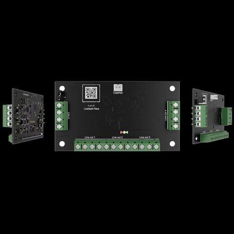 Ajax&nbsp;LineSplit&nbsp;Fibra Модуль для розгалуження лінії Fibra на чотири лінії 99-00015764 фото