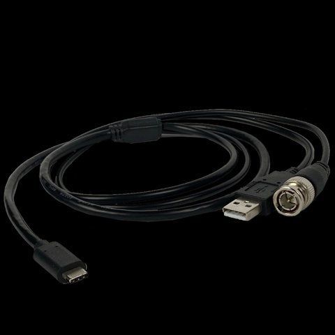 BNC + USB - Type C 1м Кабель для вывода аналогового изображения c монокуляров AGM 99-00017427 фото