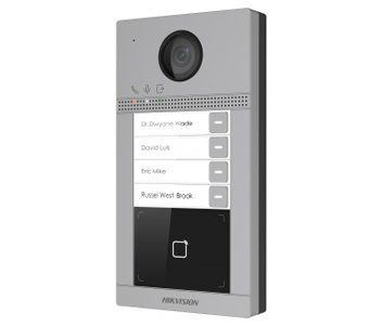 DS-KV8413-WME1 2 Мп IP виклична панель на 4 абонента c ІК підсвічуванням і Wi-Fi 99-00002250 фото