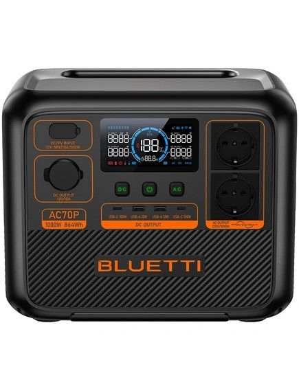 Зарядна станція BLUETTI AC70P 1000W 864Wh EU AC70P фото