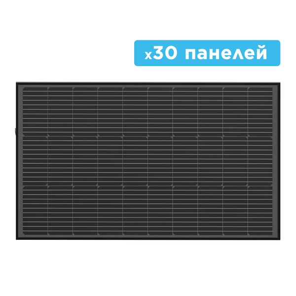 Набір сонячних панелей EcoFlow 30*100 Solar Panel Стаціонарні EFSolar30*100W фото