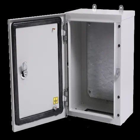 BOX Wall - BW t=1,0-(300х400х150) ІP54 У2 Бокс монтажний навісний без панелі, 063, сірий, з лючком 99-00010074 фото