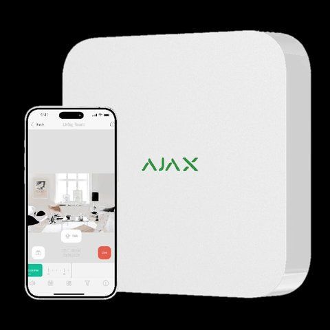 Ajax&nbsp;NVR&nbsp;(16ch)&nbsp;(8EU)&nbsp;white Мережевий&nbsp;відеореєстратор 99-00014688 фото