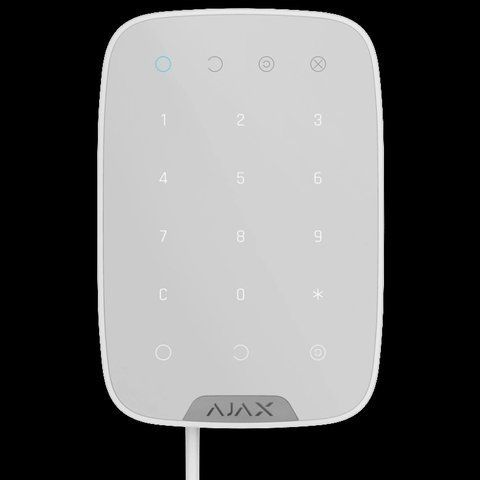 Ajax Keypad Fibra white Дротова сенсорна клавіатура 99-00011032 фото