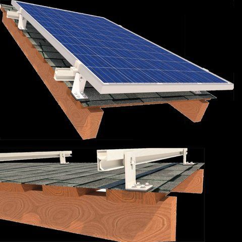 InstallKit IK-XL-B-2 комплект кріплення 2 сонячних панелей до 1145мм бітумна черепиця 99-00013821 фото