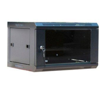 6U, 530х400х300 мм Шафа, акрилове скло, чорний 99-00005327 фото