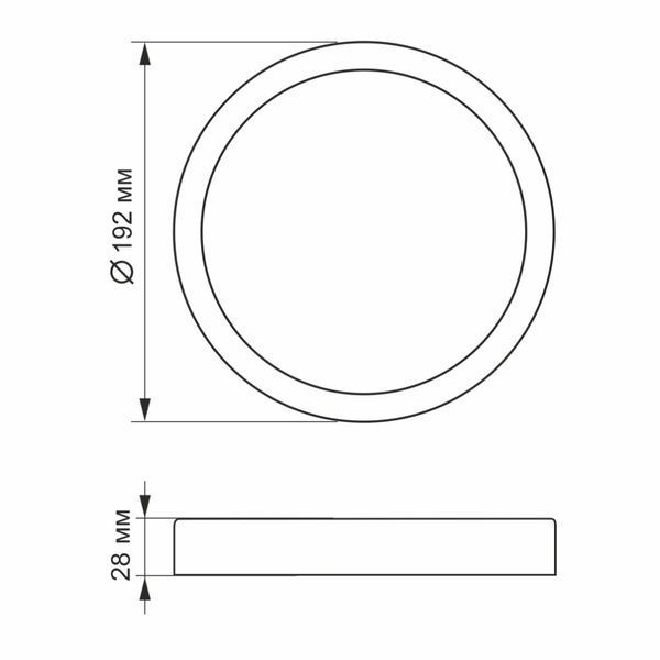 VIDEX 18W 5000K Black LED светильник круглый накладной 99-00017547 фото