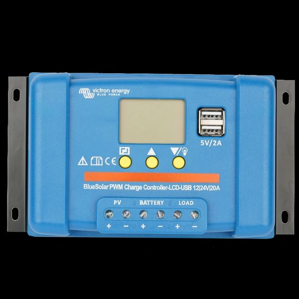 Victron Energy BlueSolar PWM-LCD&USB 12/24V-20A(20A, 12/24В) Контроллер заряда 99-00010925 фото