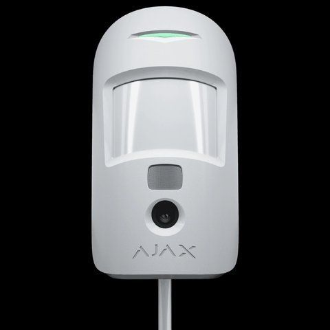 Ajax MotionCam Fibra white Проводной извещатель движения с камерой 99-00016507 фото